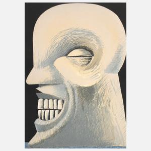 Horst Antes , "Portrait Louis Armstrong I"