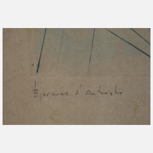 Salvador Dali, attr., "Die Geliebte weidet..."