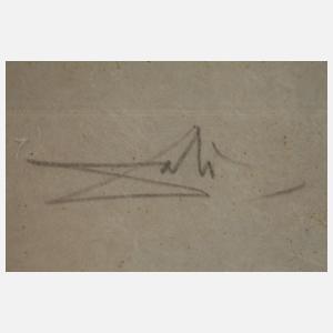 Salvador Dali, attr., "Die Geliebte weidet..."