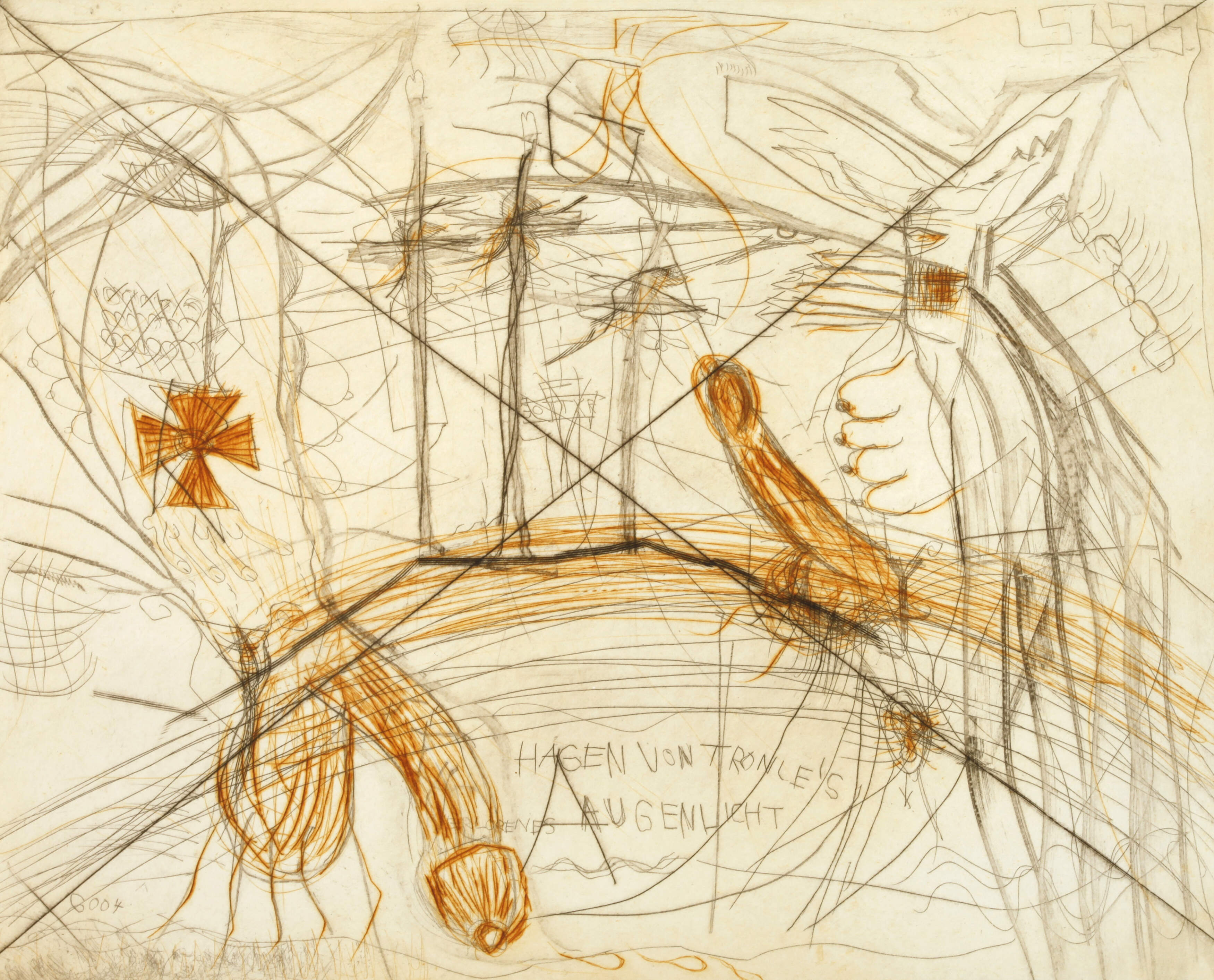 Jonathan Meese, "Zwei Schwänze für eine Halleluja"