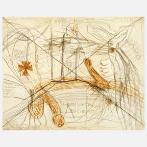 Jonathan Meese, "Zwei Schwänze für eine Halleluja"