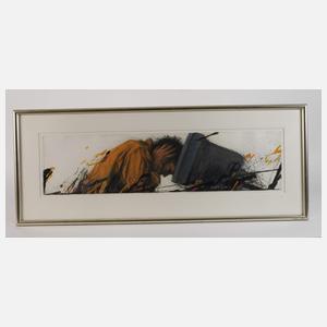 Peter Wever, "Umarmung auf Blau"