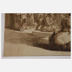 Gruppe von neun Reisenden