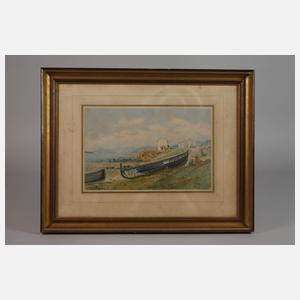 S. Koenig, Fischerboote an südlicher Küste