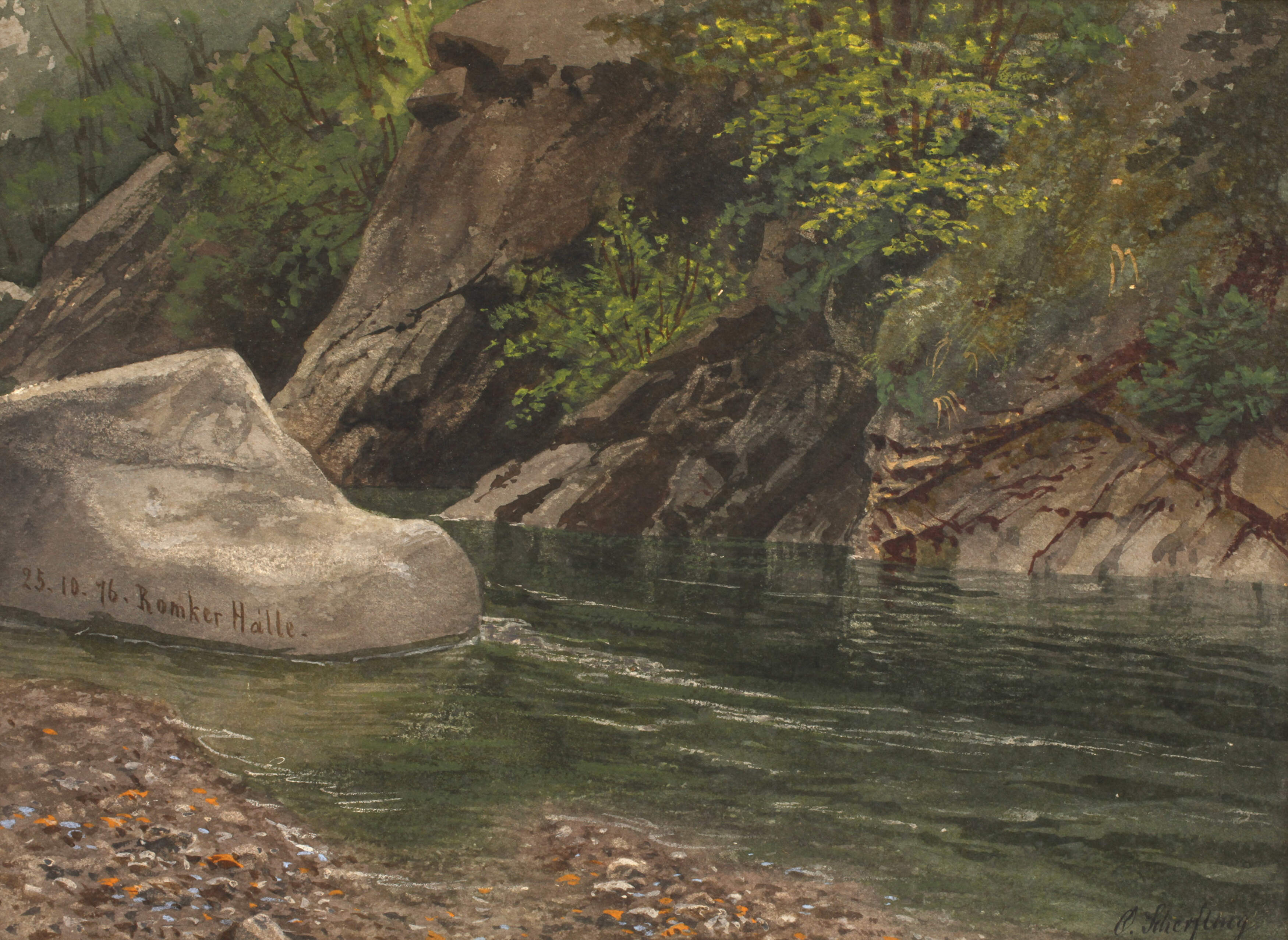 Otto Scherfling, Partie im Okertal im Harz