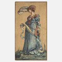 Edeldame im Renaissancekostüm111