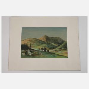 Fritz Burkhardt, Berglandschaft