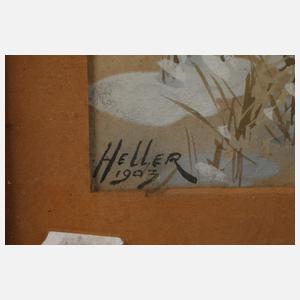 Eduard Heller, Wildschweine im Winterwald