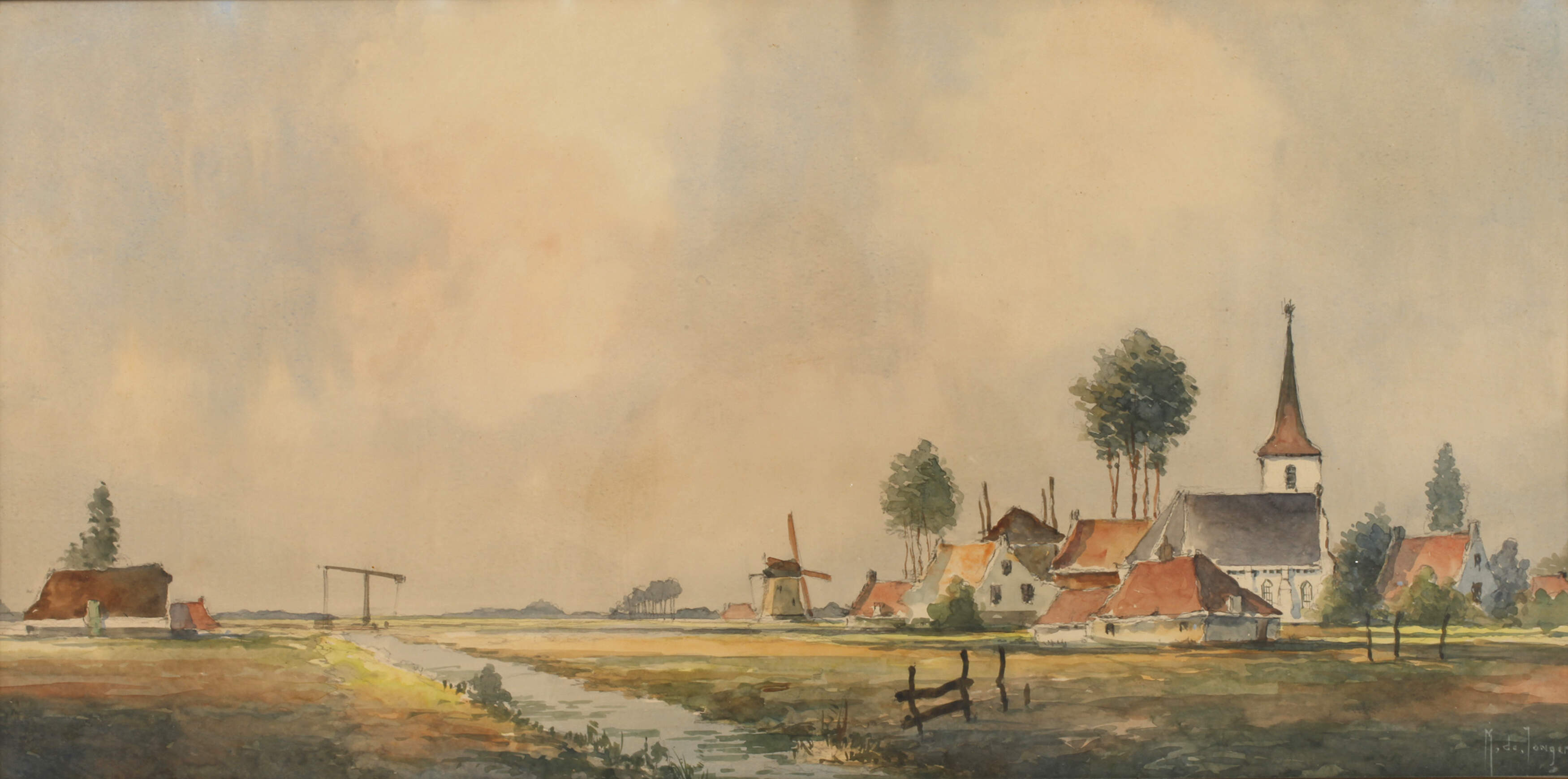 Marinus de Jongere, Holländische Dorfansicht