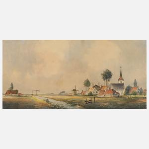 Marinus de Jongere, Holländische Dorfansicht