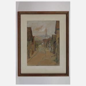 L. Kumda, Dorfstraße in Alsbach an der Bergstraße