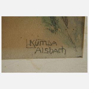 L. Kumda, Dorfstraße in Alsbach an der Bergstraße