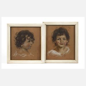 Marie Lautenschlager, Zwei Mädchenportraits