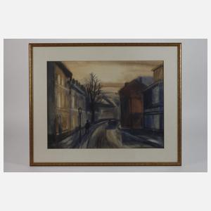 Emil Ressel, Straßenszene aus Hof in Oberfranken