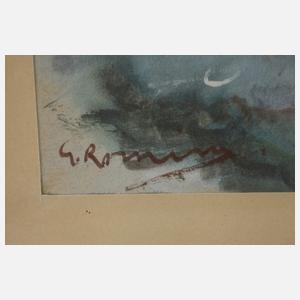 Georg Romin, Segelboote auf hoher See