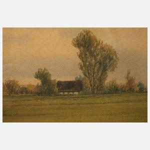 Hans Schiel, attr., "Herbstliche Uckermark