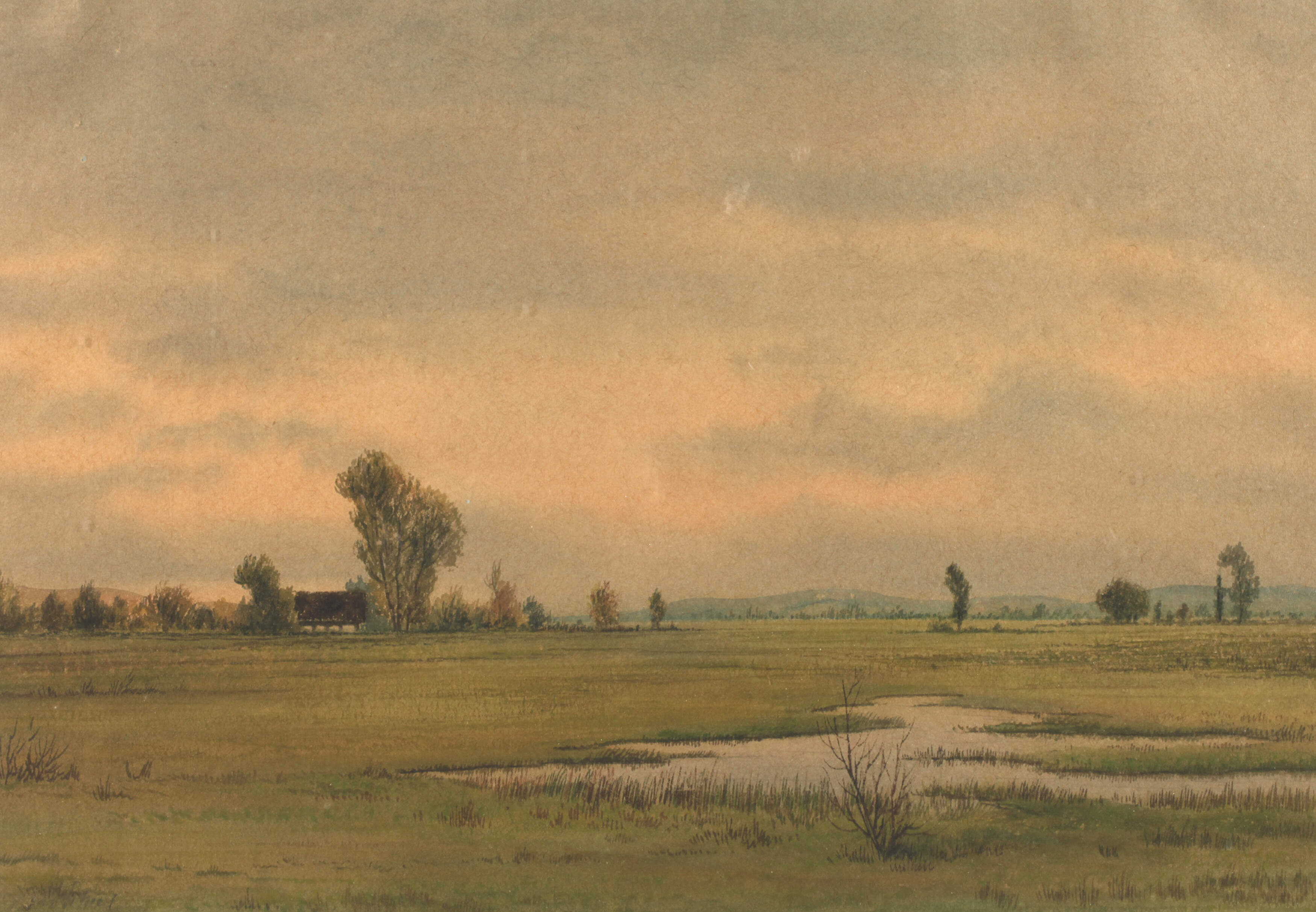 Hans Schiel, attr., "Herbstliche Uckermark