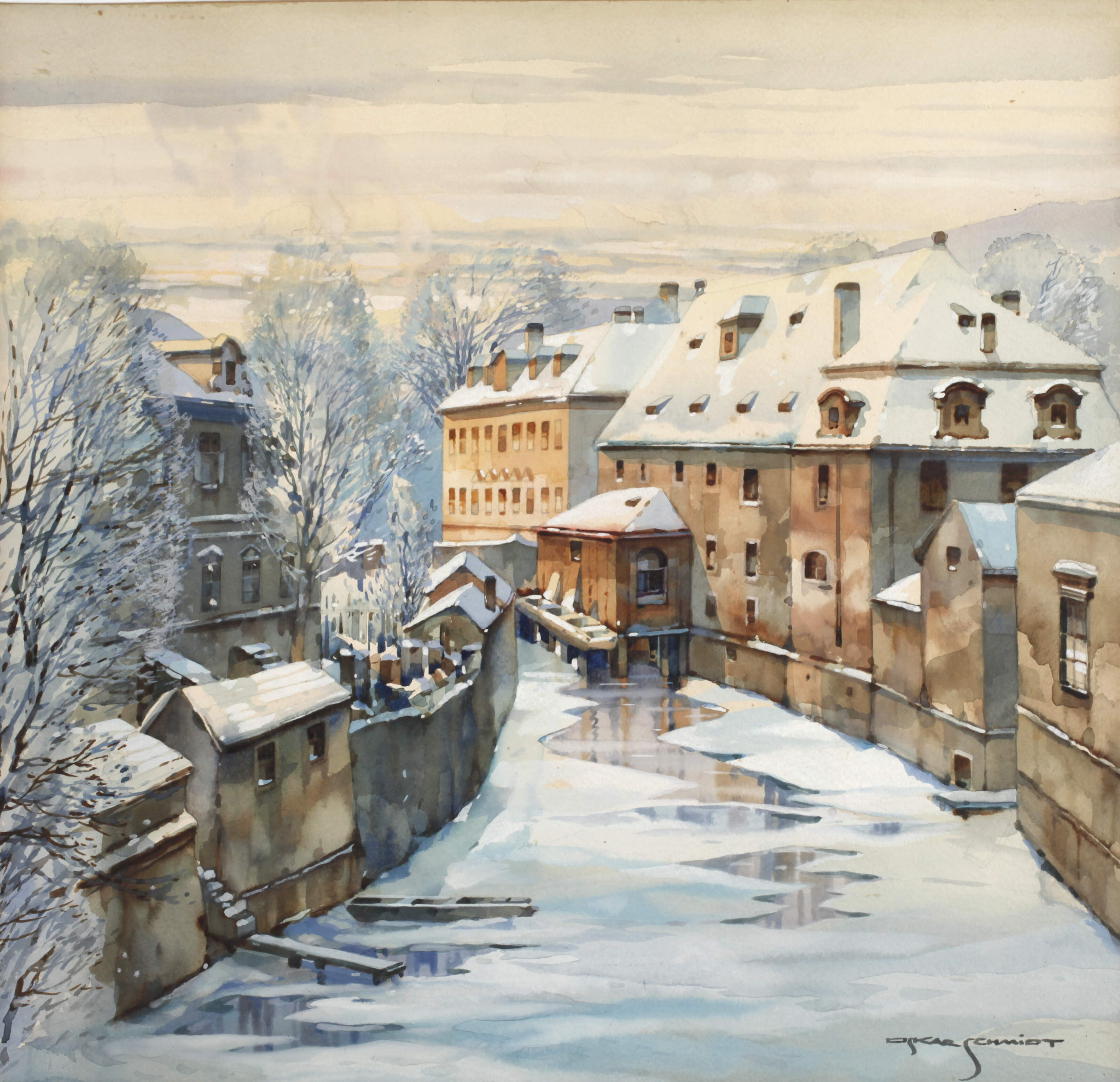 Oskar Schmidt,"Kanal in Prag"