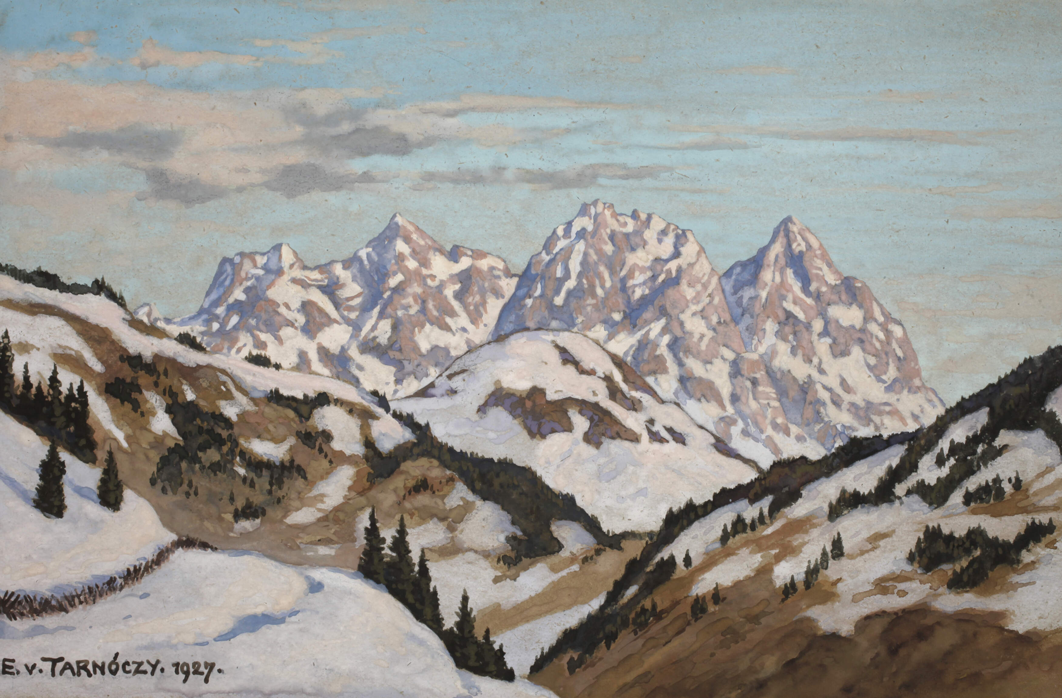 Eugen von Tarnóczy, "Die Loferer Berge..."