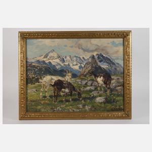 Willy Tiedjen, »Ziegen auf Hochalm«