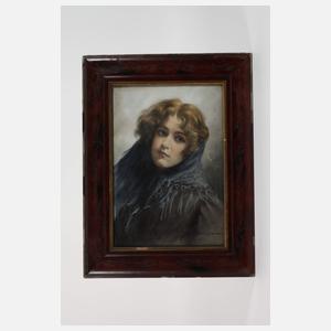 E. Trevisan, Bildnis einer jungen Frau