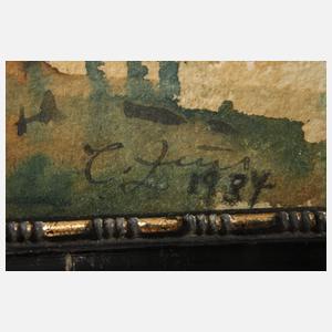 Toni Zeus, attr., Blick auf Mayen