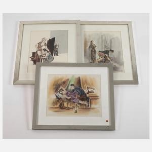 Drei erotische Darstellungen