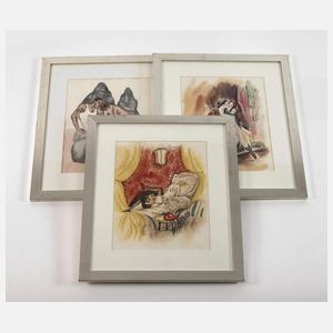 Drei erotische Darstellungen