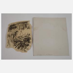 Illustrationen zu E. T. A. Hofmann "Das Majorat"