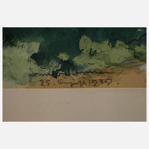 Bruno Braun, Lichter Weg an der Parkmauer