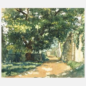 Bruno Braun, Lichter Weg an der Parkmauer