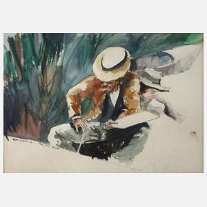 Ken Duffin, Maler in Landschaft