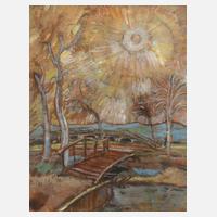 Carl Schmitz-Pleis, Landschaft mit Brücke111