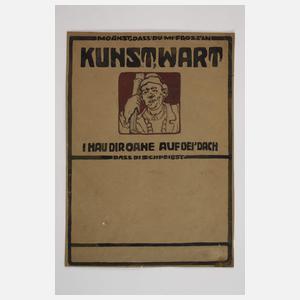 Entwurfszeichnung Titelblatt "Kunstwart"