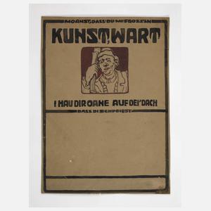 Entwurfszeichnung Titelblatt "Kunstwart"