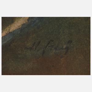 Hubert Franz, Sitzender Damenakt