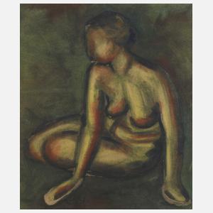 Hubert Franz, Sitzender Damenakt