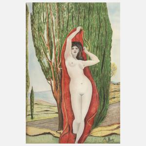 A. Kever, Stehender Damenakt