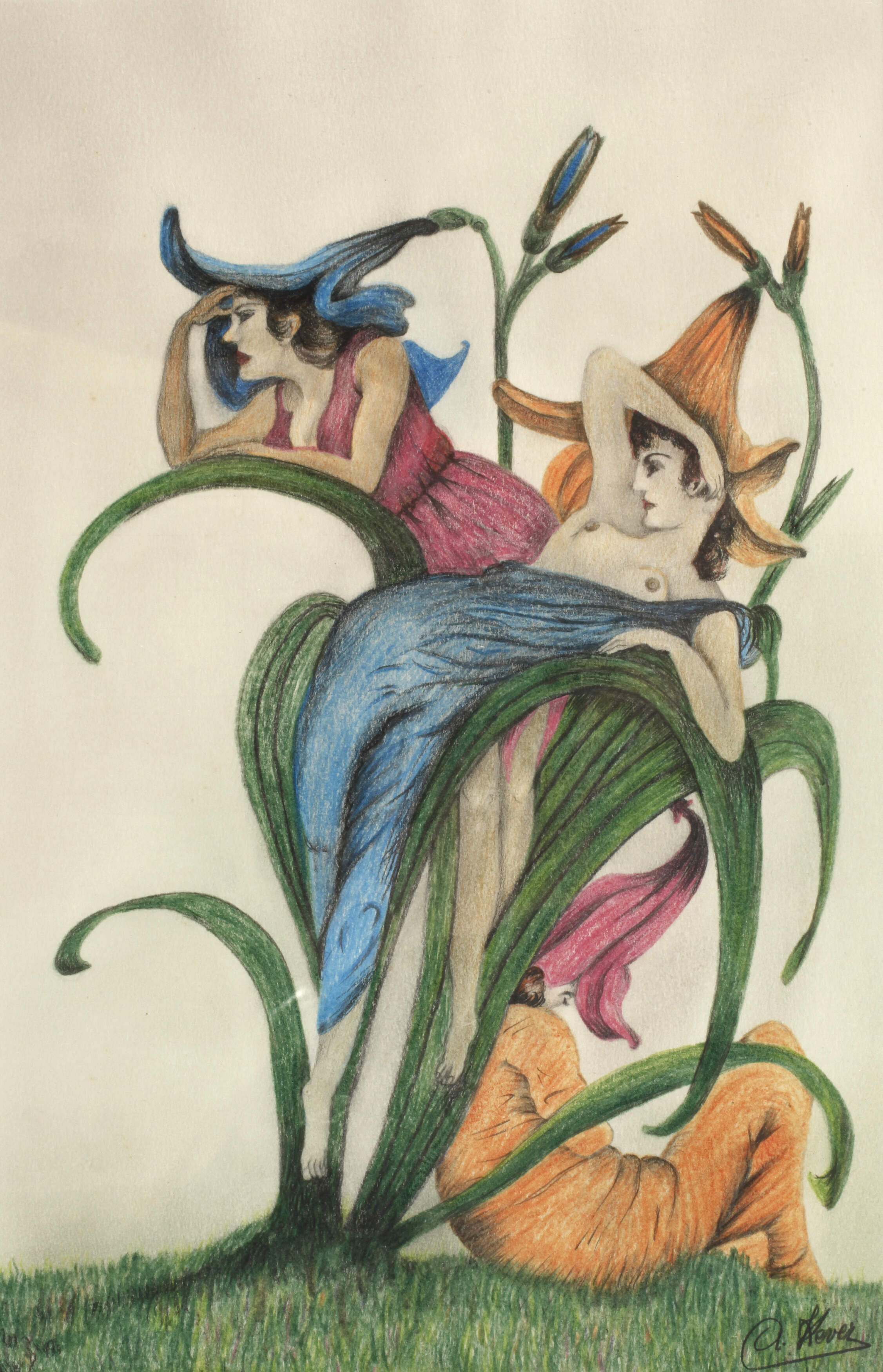 A. Kever, Blumenmädchen