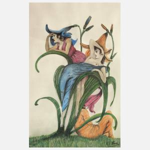 A. Kever, Blumenmädchen