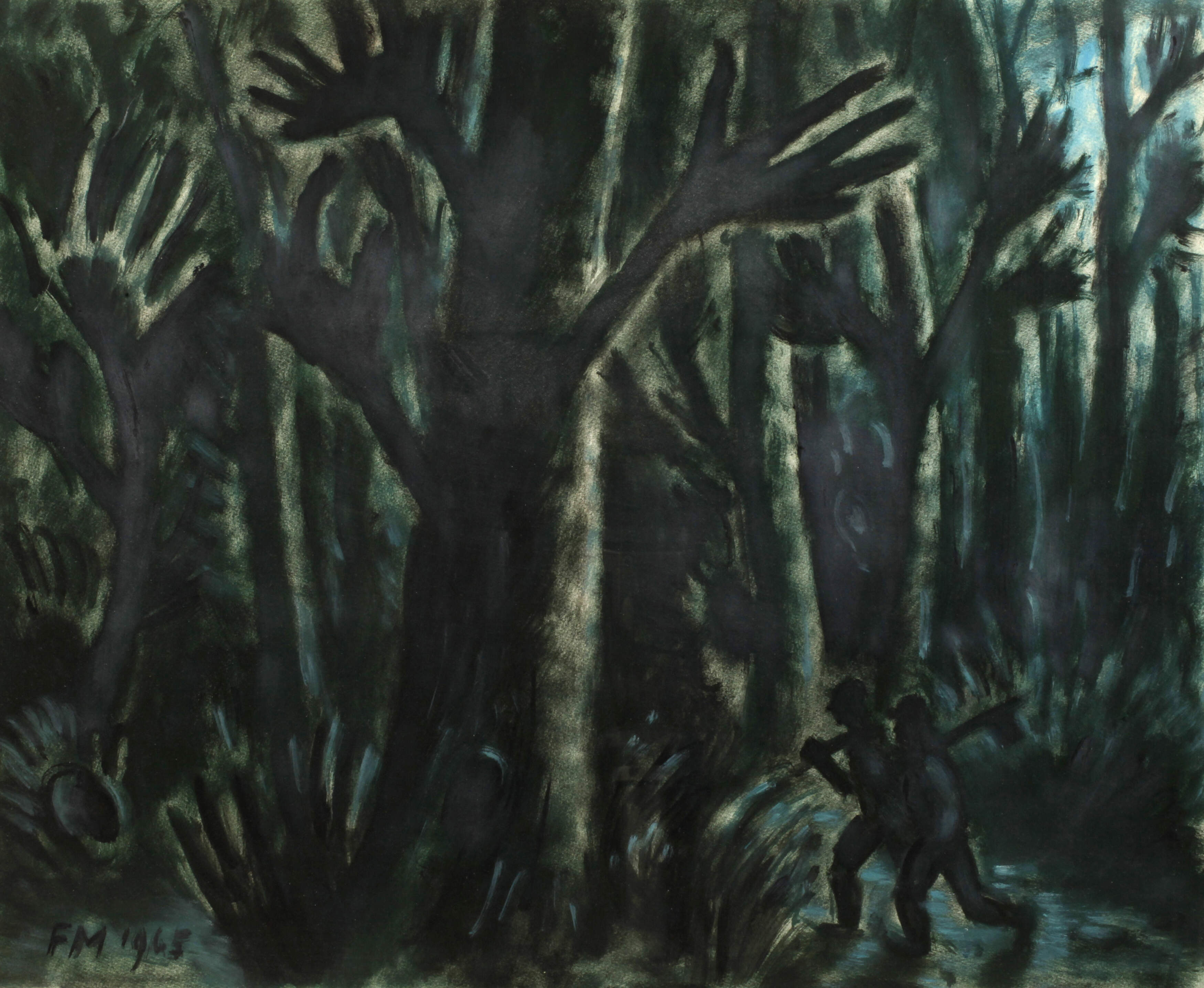 Frans Masereel, "Verwunschener Wald"