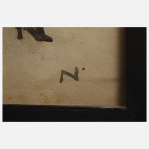 Bill Nagel, Zwei Aquarelle mit Akten