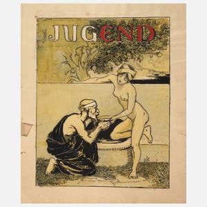 Titelblattentwurf für die Zeitschrift Jugend