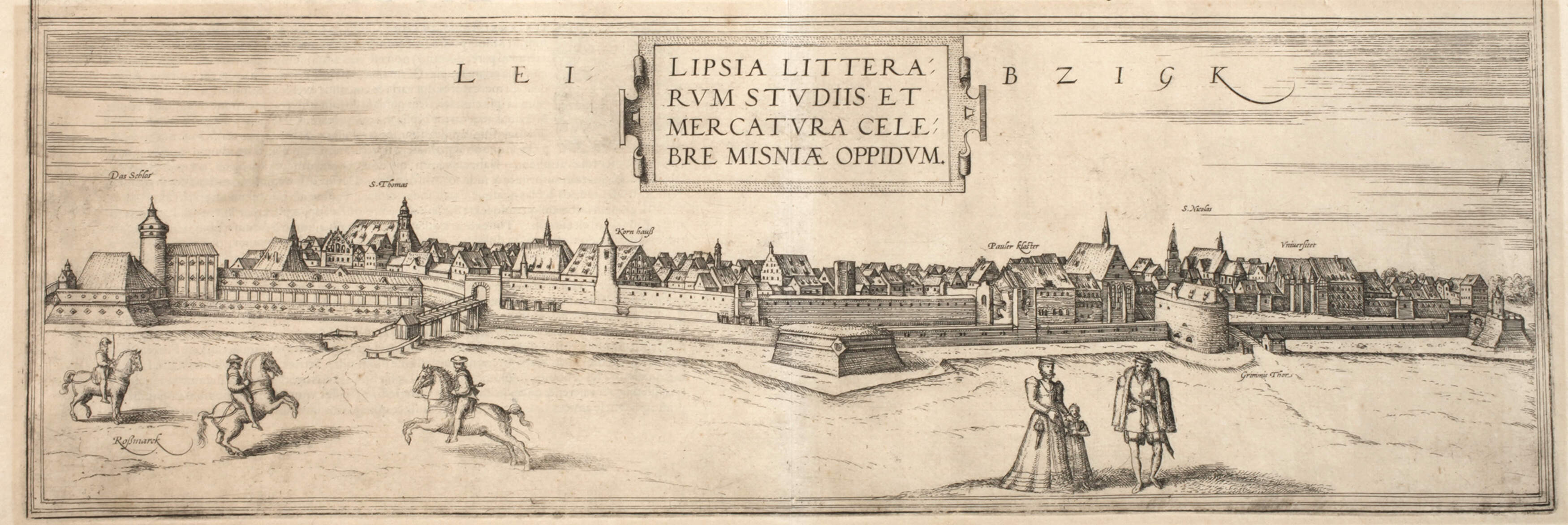 Braun & Hogenberg, Ansicht von Leipzig