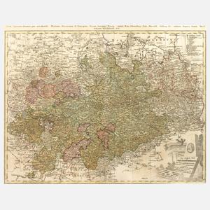 Franz Ludwig Güssefeld, Karte Sachsen 1783