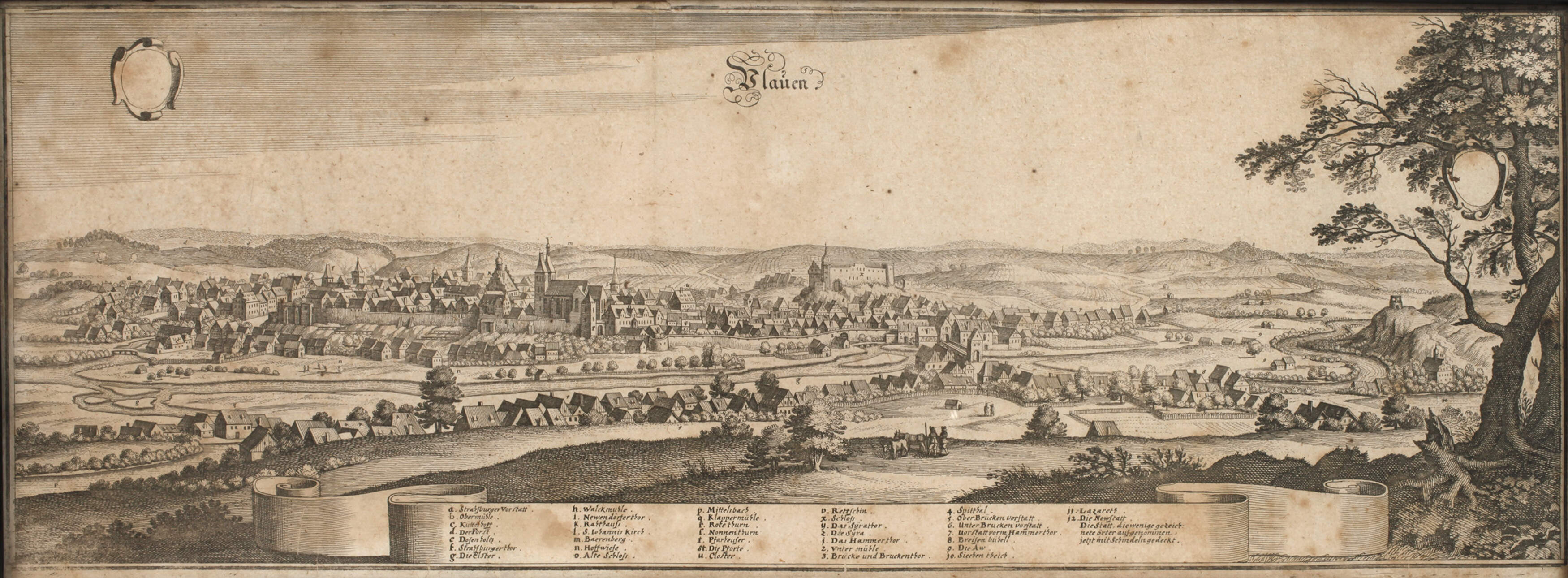 Matthäus Merian der Ältere, Ansicht von Plauen