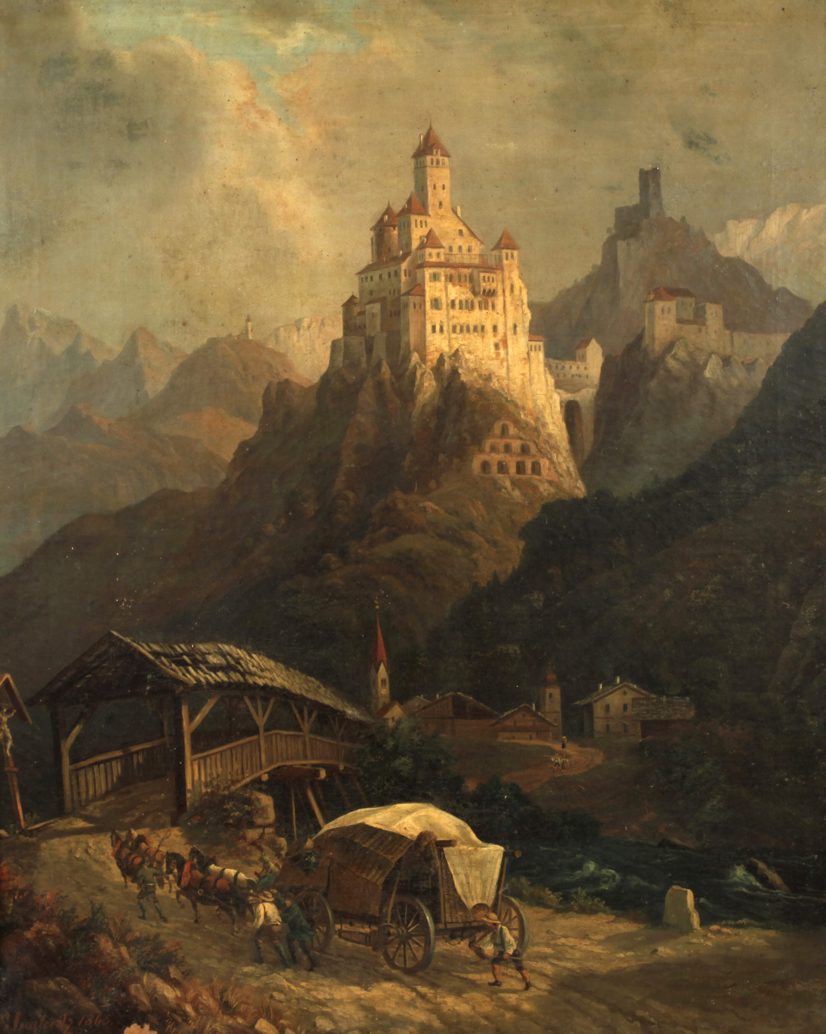 Franz Leuteritz, "Schloss Trostburg im Eisackthal"
