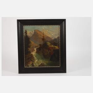 Franz Leuteritz, "Der Wasserfall bei Gastein"