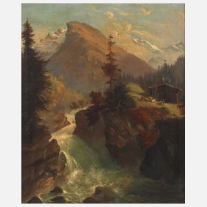Franz Leuteritz, "Der Wasserfall bei Gastein"