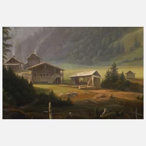 Karl Christian Sparmannn, Das Reichenbachtal mit Rosenlaui